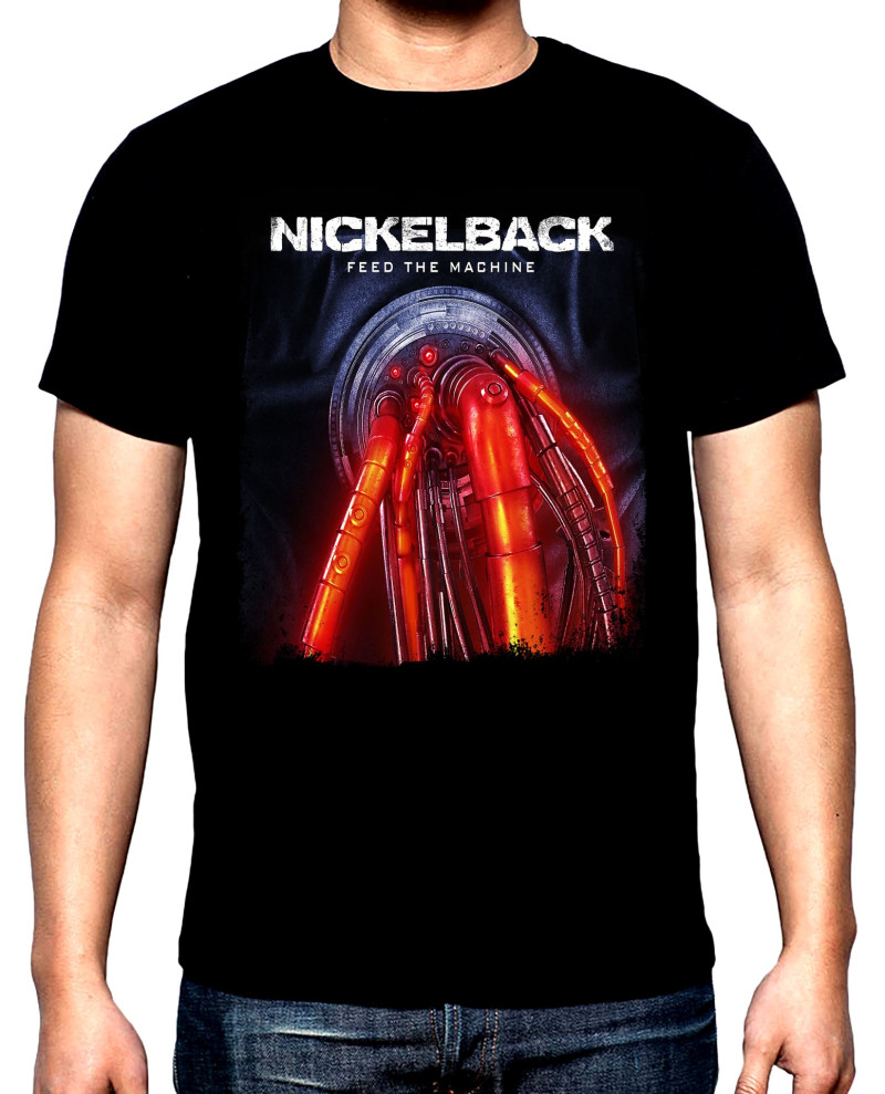 Тениски Nickelback, Никълбек, Feed the machine, мъжка тениска, 100% памук, S до o 5XL